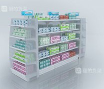 亞克力背板中島貨架